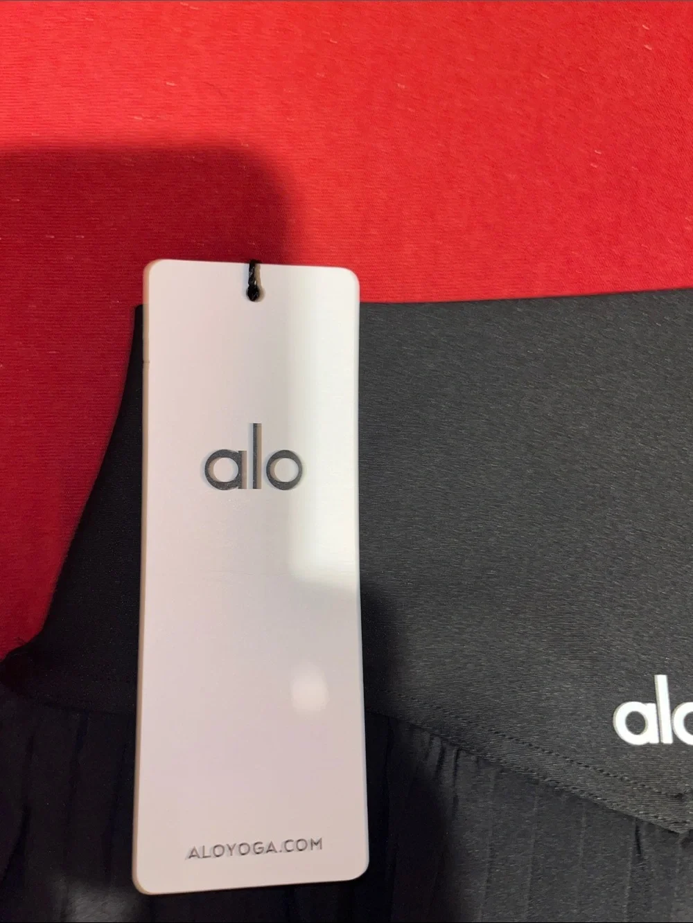 ALO Yoga Black Pleated Mini Skirt